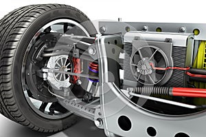 Electric car cystem wheelbase with electric vehicle drive system
