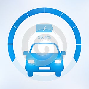 Electric car and Electrical charging station symbol icon