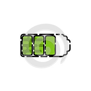 Electric car flat icon