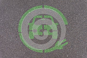 Electric Car Parking Station symbol