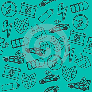 Electric car pattern