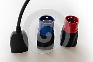 Electric car plug adapter charging