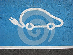 Electric car recharging point