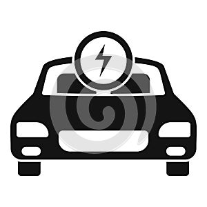 Electric car repair icon, simple style
