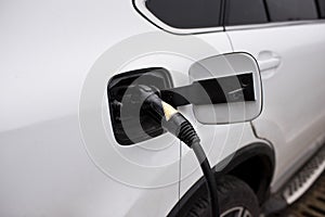 Electric cars are charging