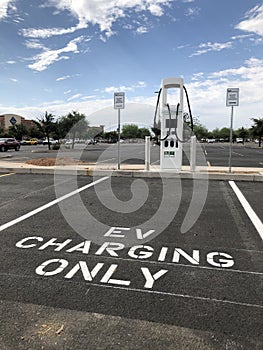 Electric Charging Station For EV Cars.