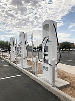 Electric Charging Station For EV Cars.