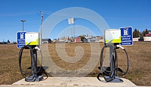 Electric charging stations at dawson creek