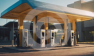 Electric charging stations. Refueling for electric vehicles