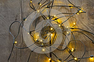 Electric Christmas tree lights photo