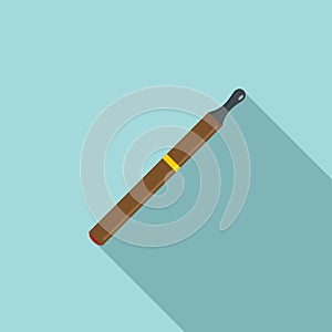 Electric cigarette icon, flat style