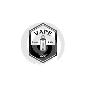 electric cigarette personal vaporizer e-cigarette retro label badge