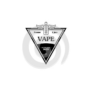 electric cigarette personal vaporizer e-cigarette retro label badge