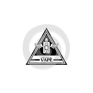 electric cigarette personal vaporizer e-cigarette retro label badge