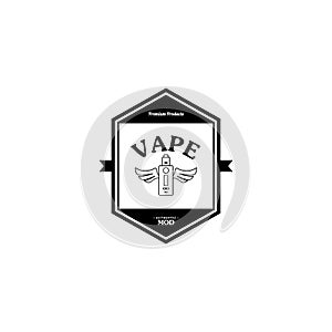 electric cigarette personal vaporizer e-cigarette retro label badge