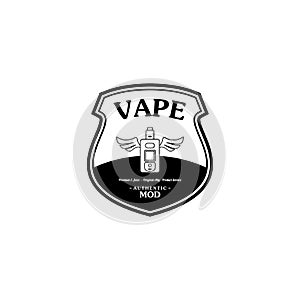 Electric cigarette personal vaporizer e-cigarette retro label badge