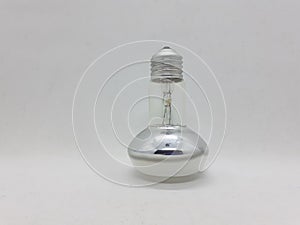 Electric Clean Bright Light Bulb in White Isolated Background