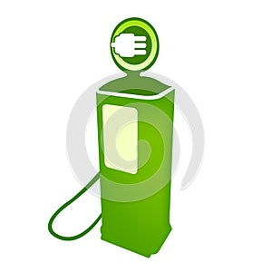Electric clean fuel pump vector