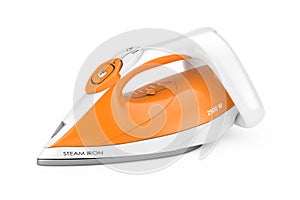 Electric Clothes Steam Iron. 3d Rendering