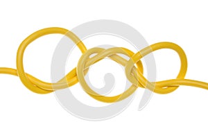 Electric colored wires with knot used in electrical network