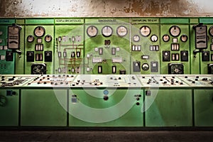 Electric controller room in an old metallurgical firm