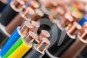 Electric copper wire used in electrical installation