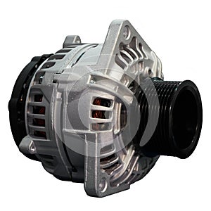 Electric current generator. Isolated image