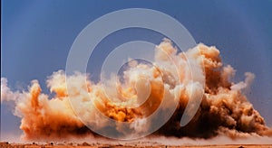 Blast on the construction site in the Oman