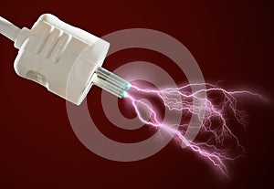 Electric discharge. photo