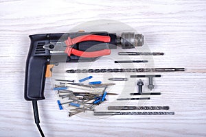 Electric drill and bench tools