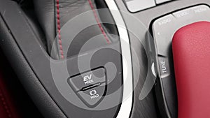 Electric electronic Parking Brake button with Auto-hold on modern vehicle
