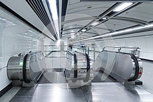 Electric elevator underground passage of subway station