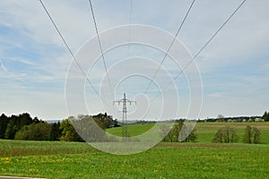 electric energy power lines cable electricity high voltage