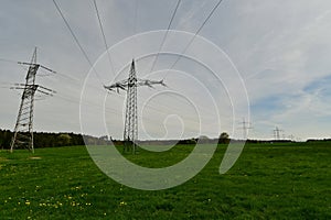 electric energy power lines cable electricity high voltage