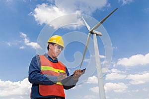 Electric Engineer writing report under Wind turbine power Genera