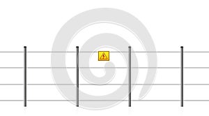 Electric Fence Caution Sign Electrical Shock