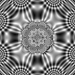 Electric field pattern with abstract wavy shapes