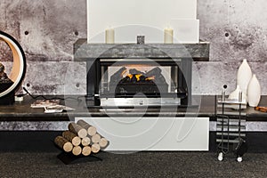 Electric fireplace Photo