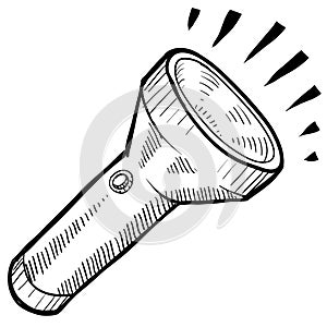 Electric flashlight drawing