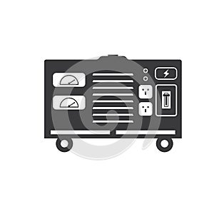 electric generator icon vector element design template