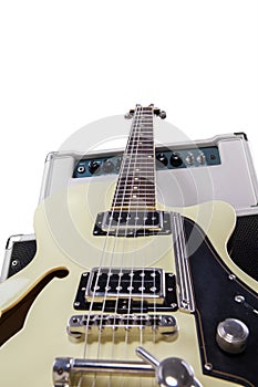 Electric guitar with amplifier 1