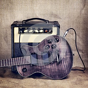 Electric Guitar and Amplifier