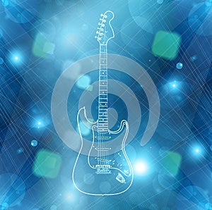 Electric guitar background
