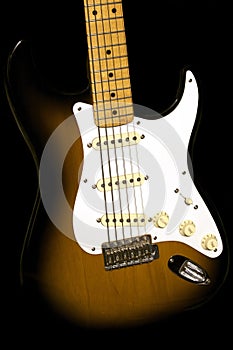 Electric Guitar on Black