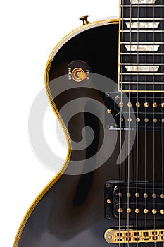Electric guitar close-up
