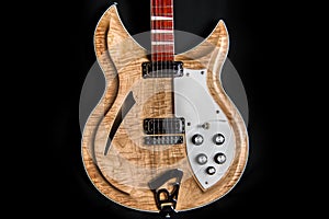 Electric Guitar Curves Contrasts Carves Flamed Maple