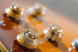 Electric guitar dectail