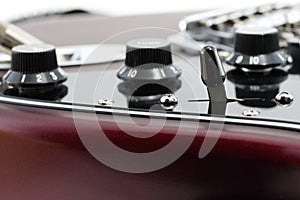 Electric guitar detail