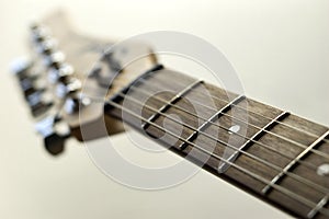 Electric guitar fingerboard photo