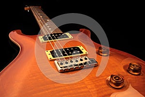 Electric guitar isolated